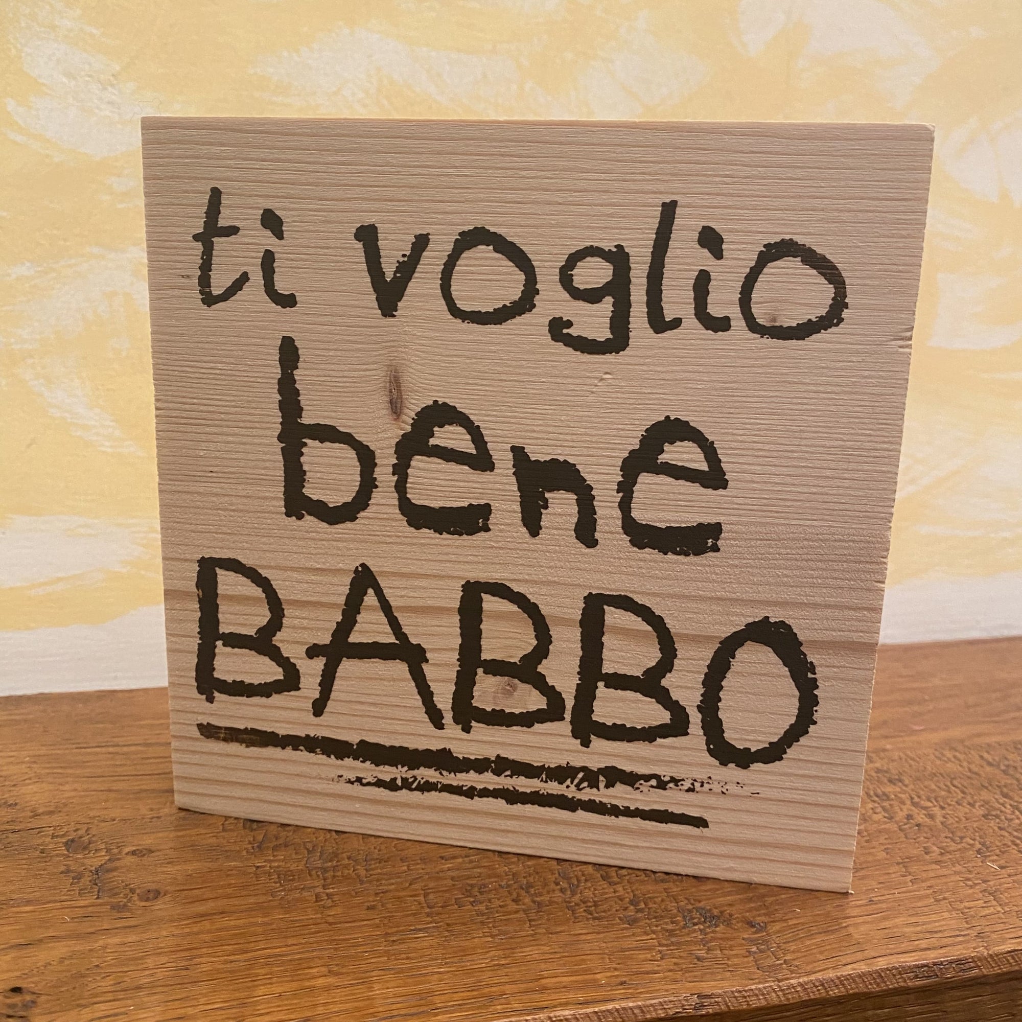 TI VOGLIO BENE BABBO! LEGNETTO