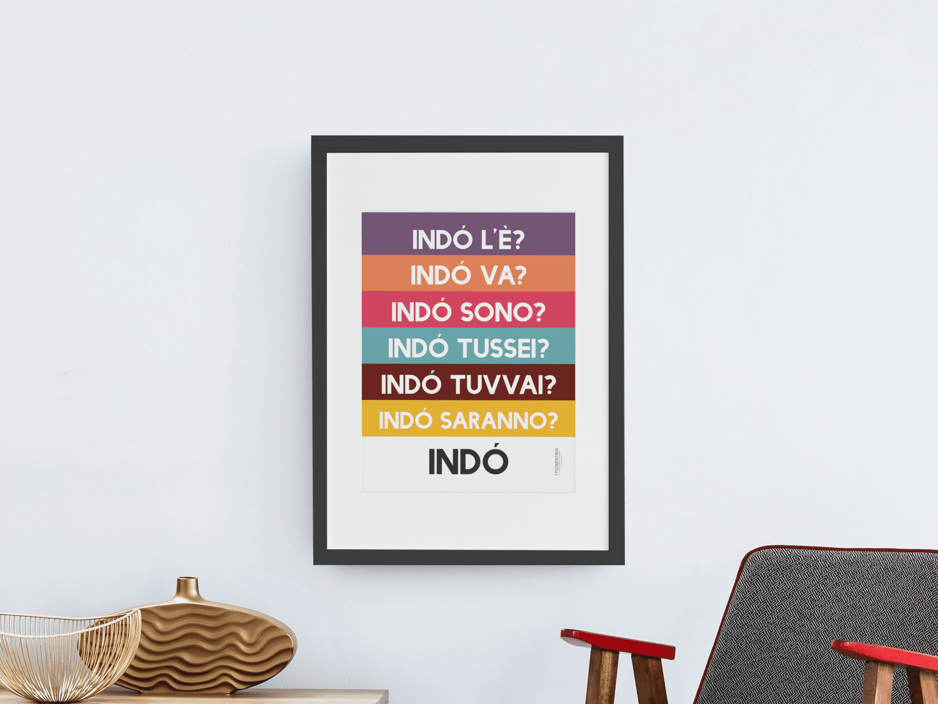 INDÓ - poster fiorentini - poster firenze - regalo fiorentino - fiorentino  - foppeddittelo