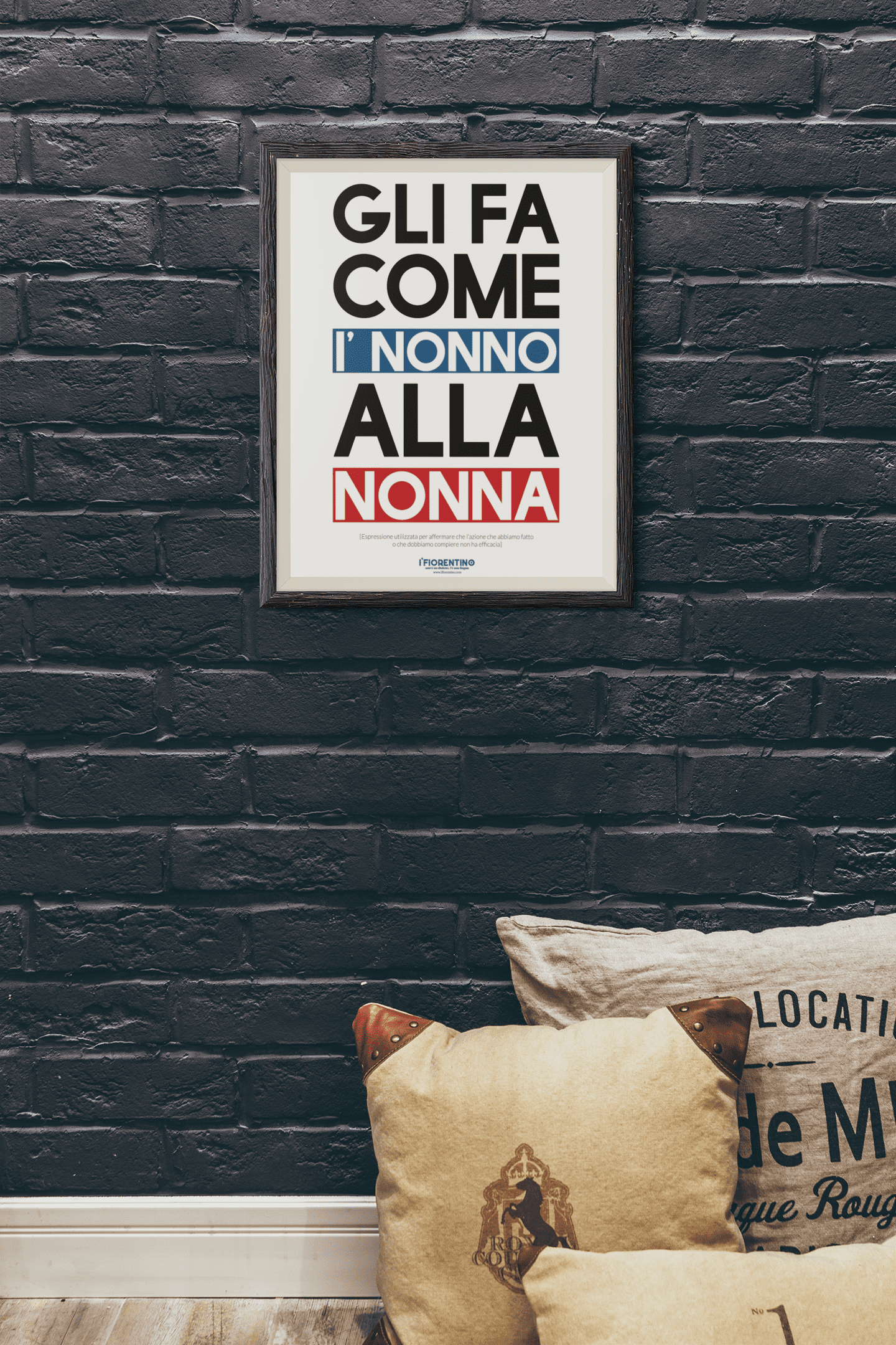 IL NONNO ALLA NONNA - poster fiorentini - poster firenze - regalo fiorentino - fiorentino  - foppeddittelo