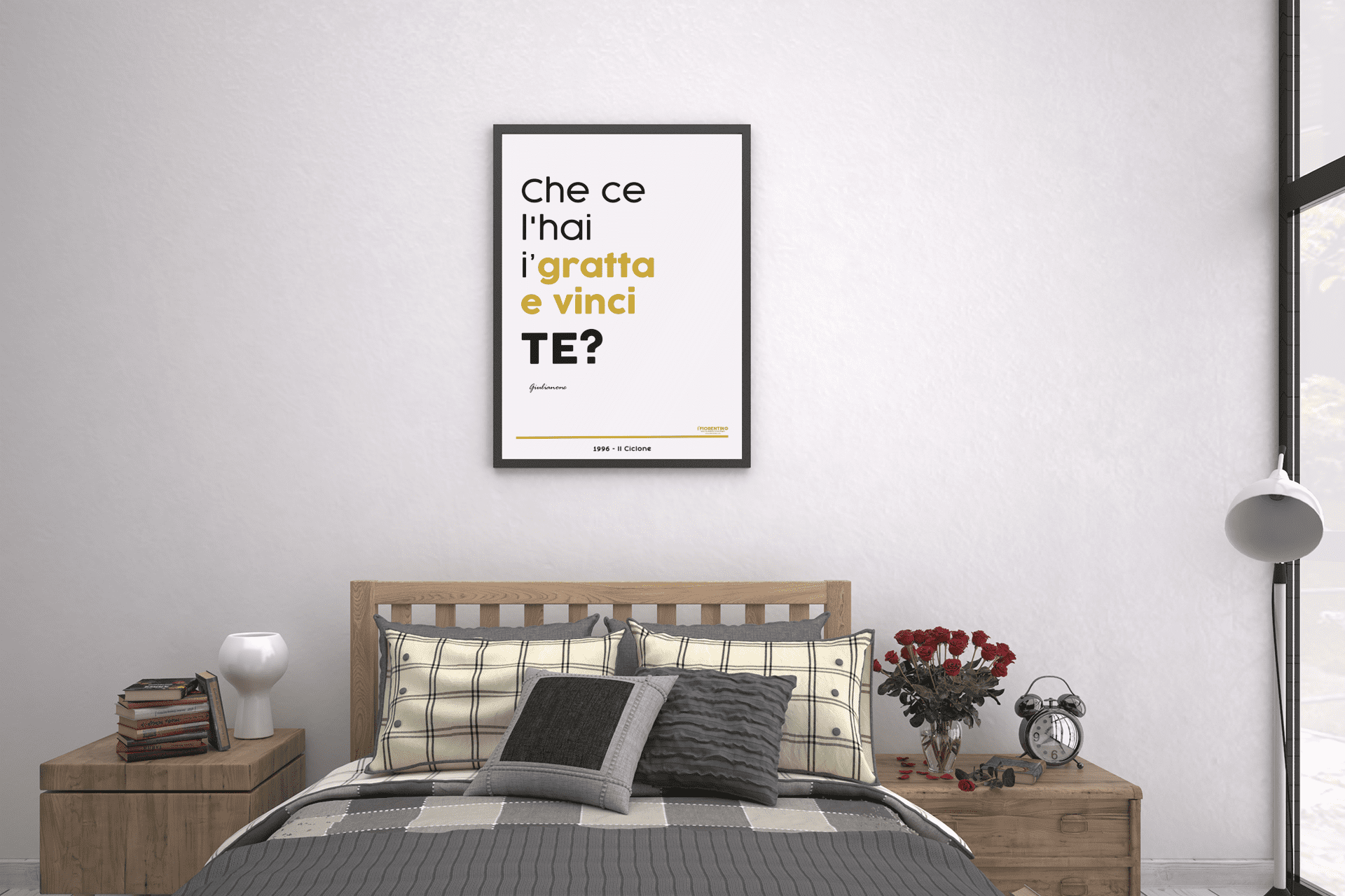 GRATTA E VINCI - poster fiorentini - poster firenze - regalo fiorentino - fiorentino  - foppeddittelo