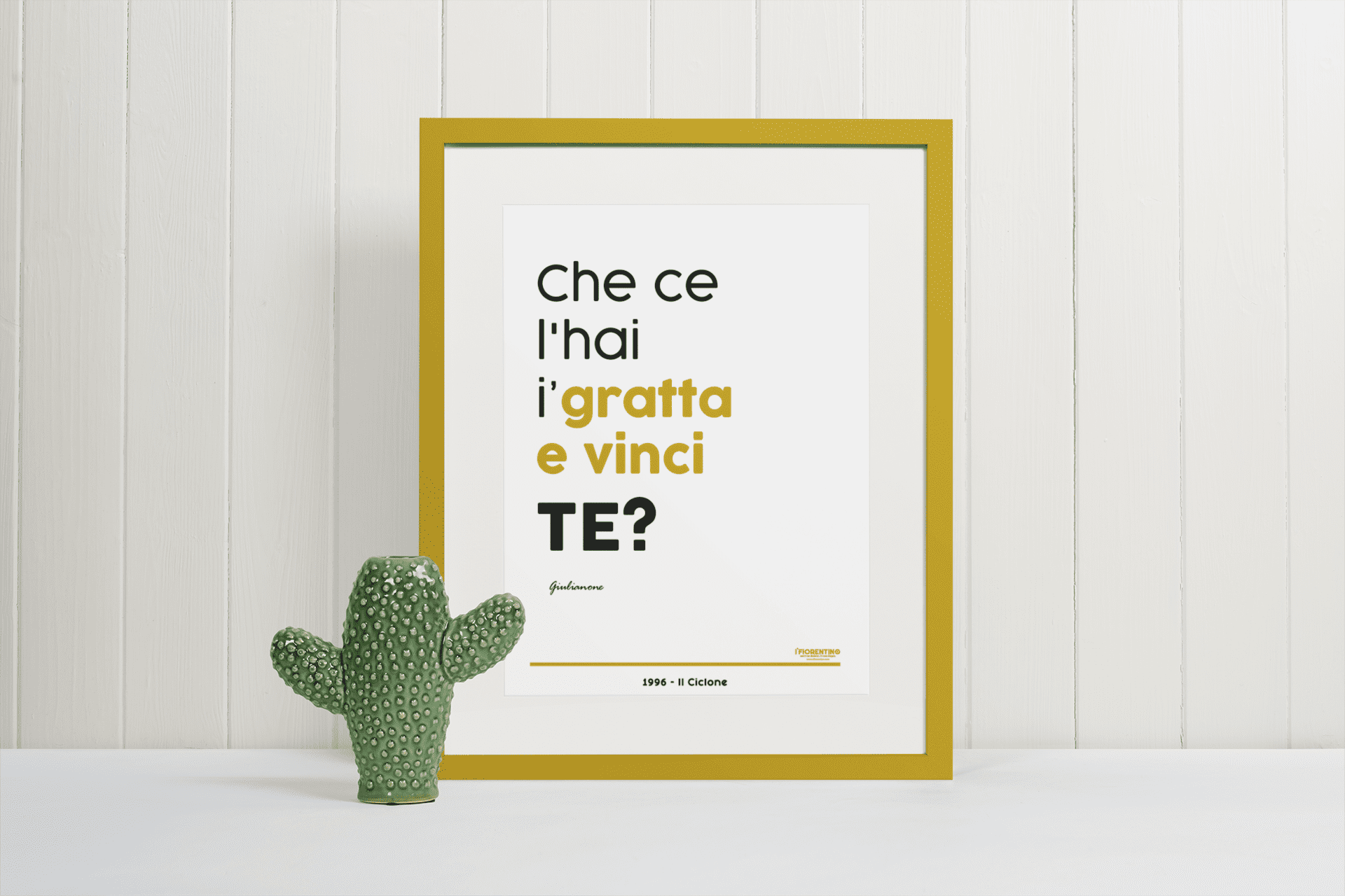 GRATTA E VINCI - poster fiorentini - poster firenze - regalo fiorentino - fiorentino  - foppeddittelo