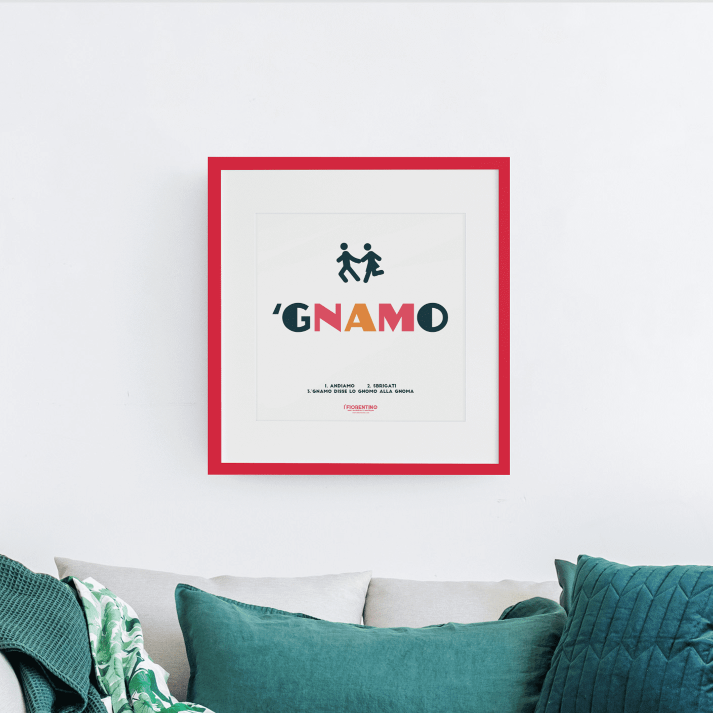 'GNAMO - poster fiorentini - poster firenze - regalo fiorentino - fiorentino  - foppeddittelo