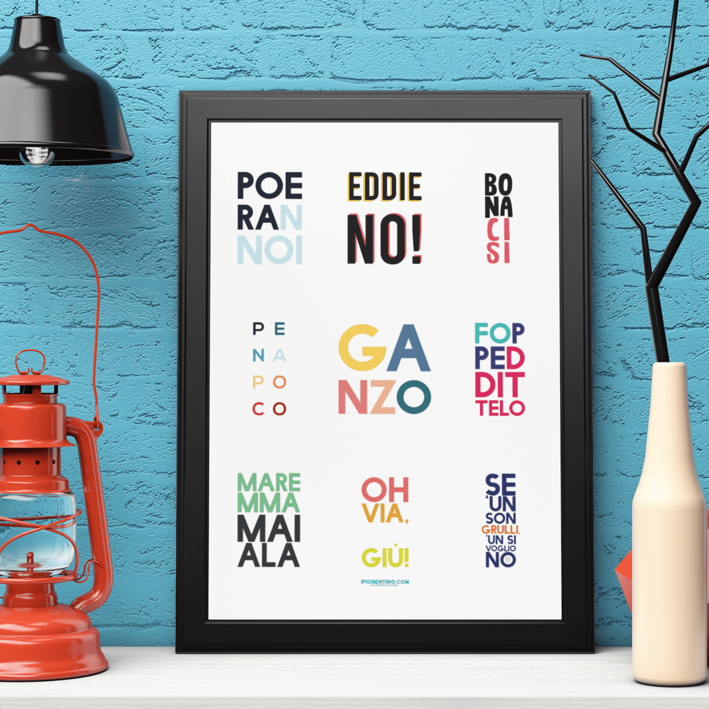 I DETTI FIORENTINI PIÚ BELLI - poster fiorentini - poster firenze - regalo fiorentino - fiorentino  - foppeddittelo