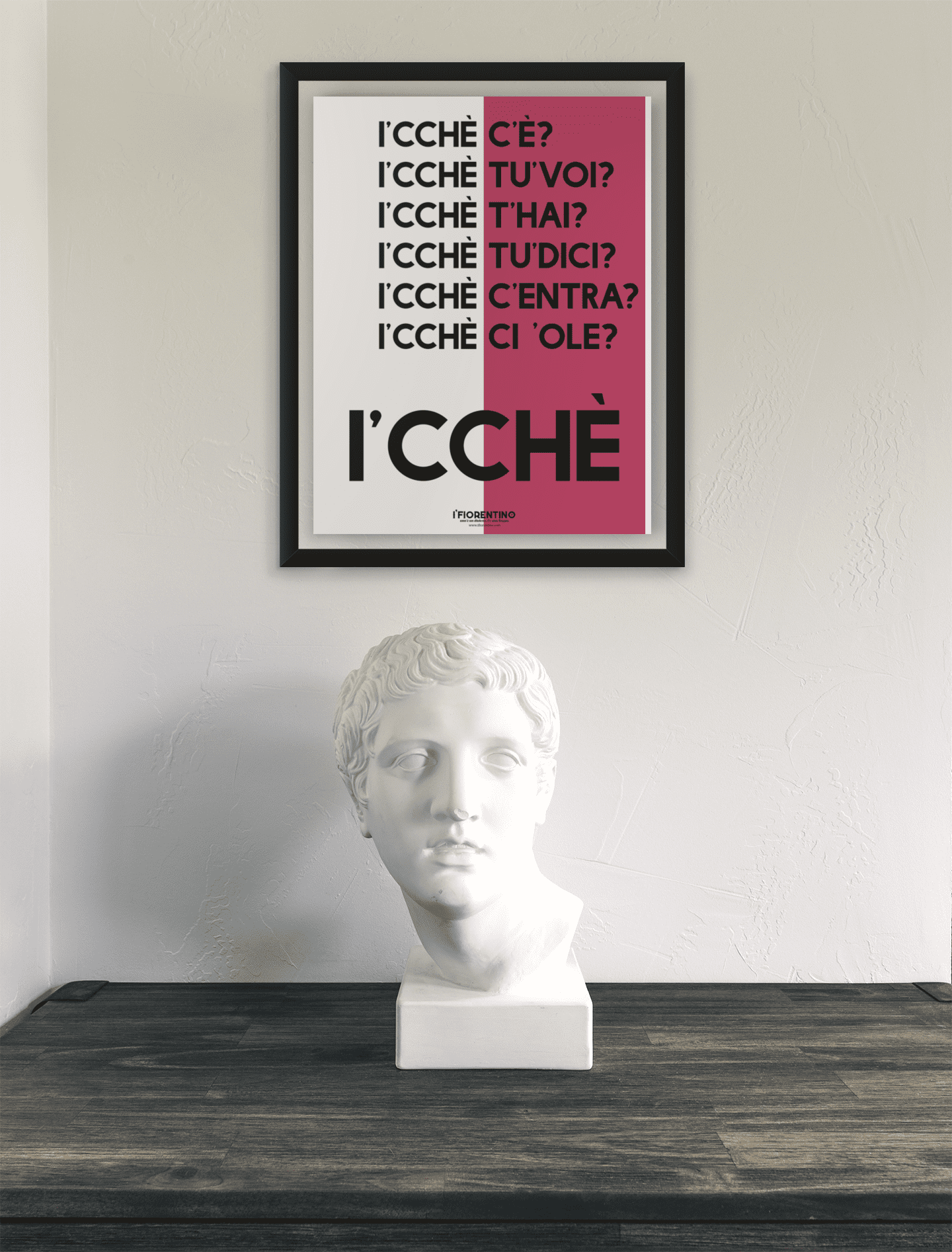 I'CCHÉ - poster fiorentini - poster firenze - regalo fiorentino - fiorentino  - foppeddittelo