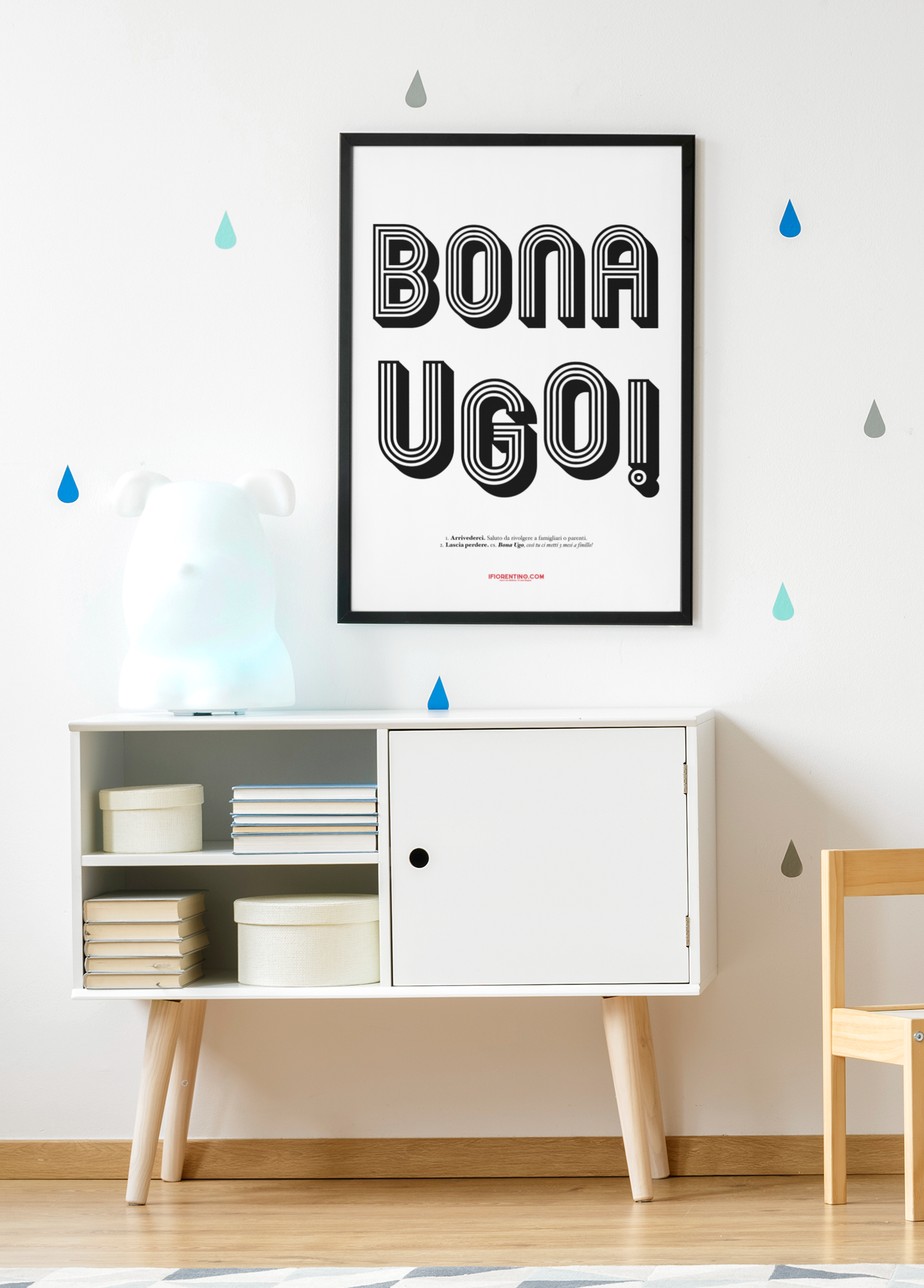 BONA UGO! - poster fiorentini - poster firenze - regalo fiorentino - fiorentino  - foppeddittelo