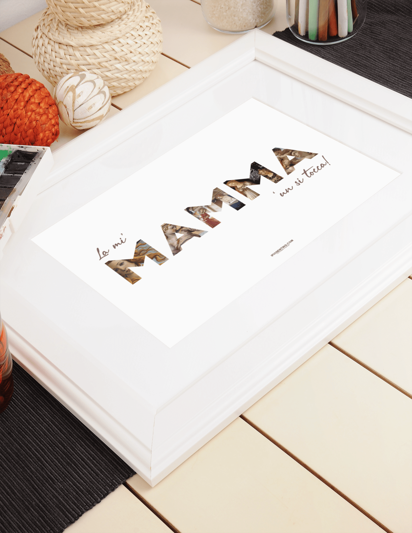 LA MI' MAMMA 'un si tocca // l'è la meglio - poster fiorentini - poster firenze - regalo fiorentino - fiorentino  - foppeddittelo