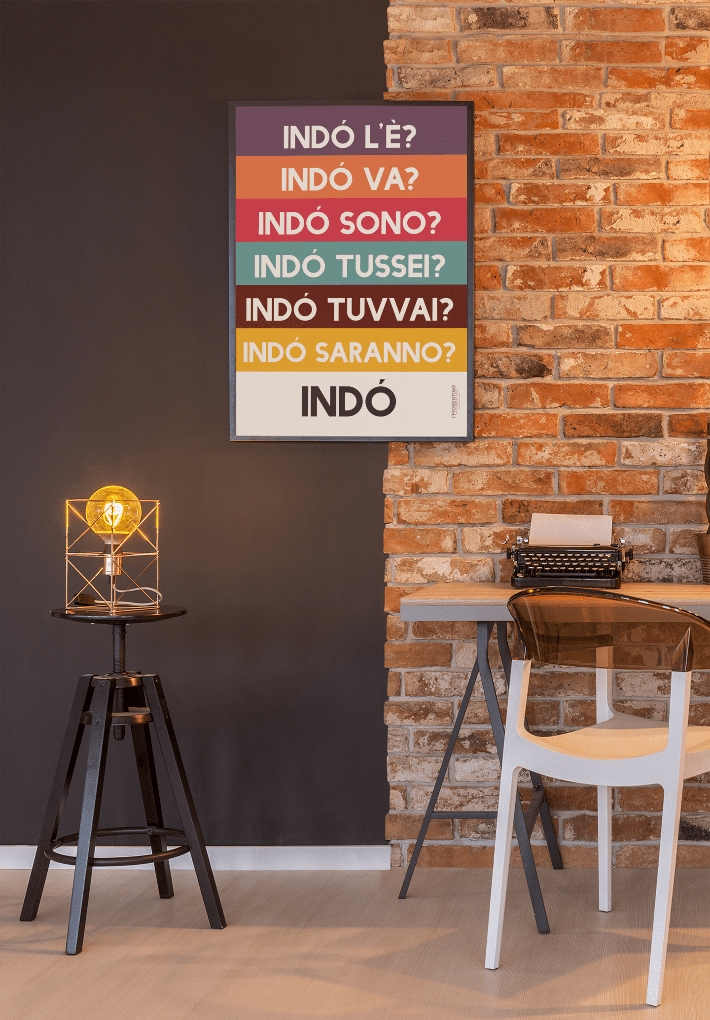 INDÓ - poster fiorentini - poster firenze - regalo fiorentino - fiorentino  - foppeddittelo
