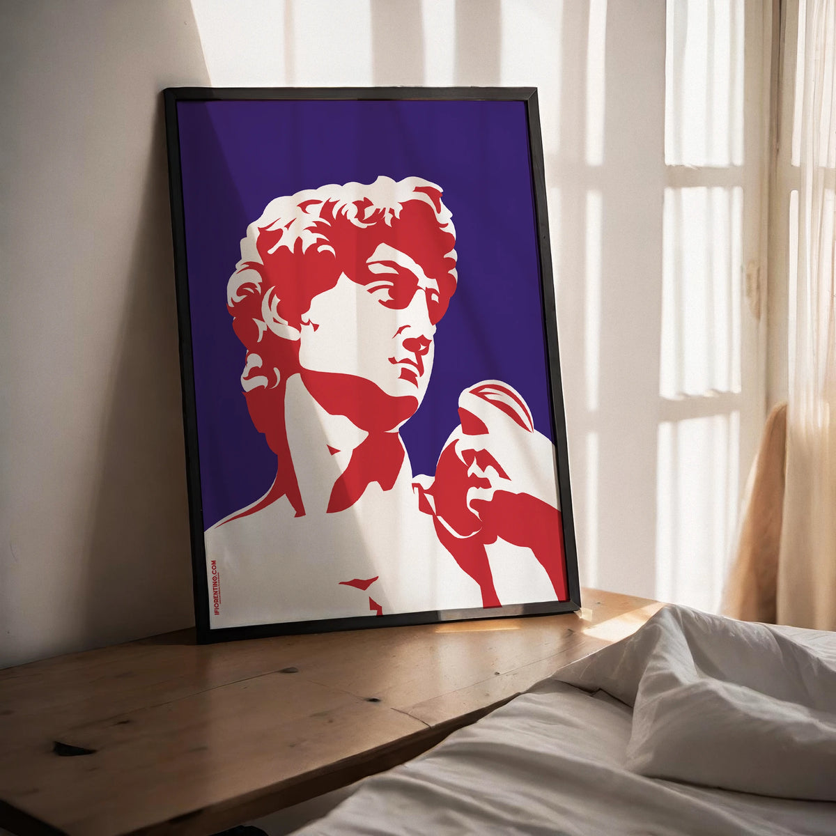 DAVID di Michelangelo varie colorazioni - poster fiorentini - poster firenze - regalo fiorentino - fiorentino  - foppeddittelo