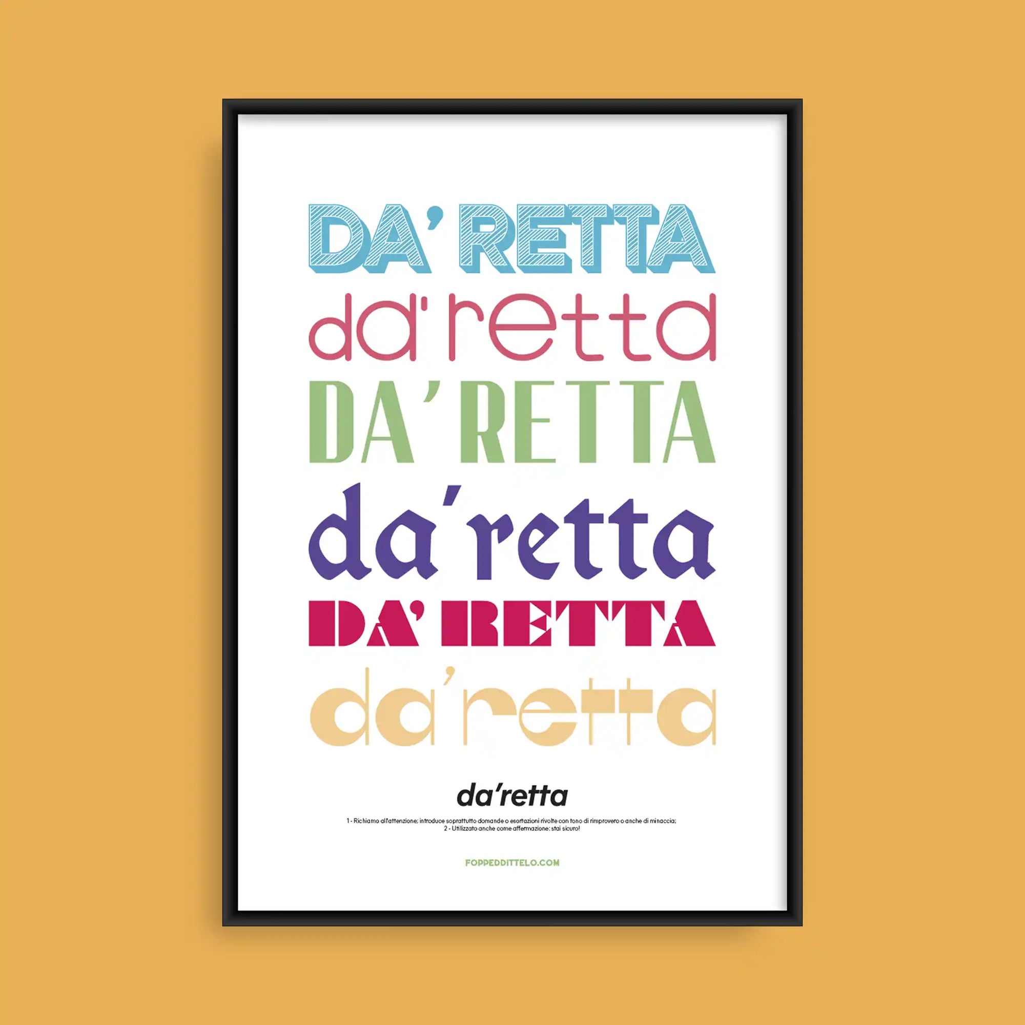 DA'RETTA!