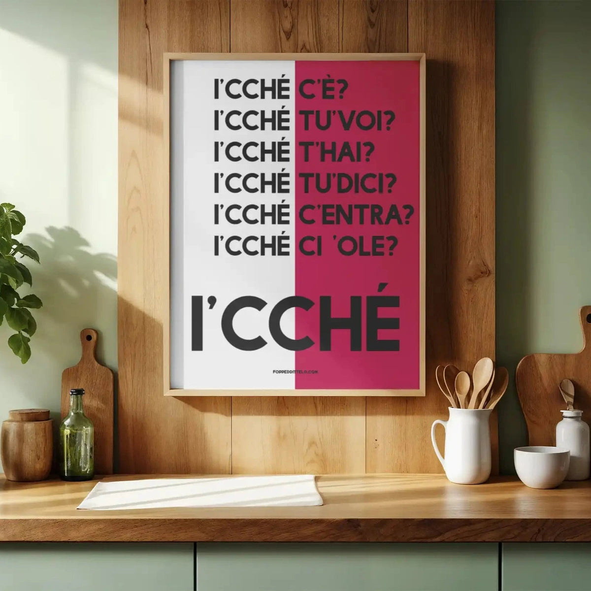 I'CCHÉ - poster fiorentini - poster firenze - regalo fiorentino - fiorentino - foppeddittelo
