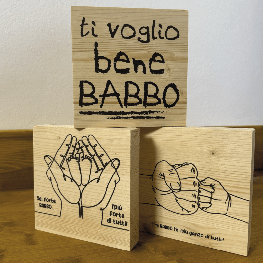 I'MI BABBO L'È I'PIÙ GANZO DI TUTTI - PUGNETTO LEGNETTO - poster fiorentini - poster firenze - regalo fiorentino - fiorentino - foppeddittelo