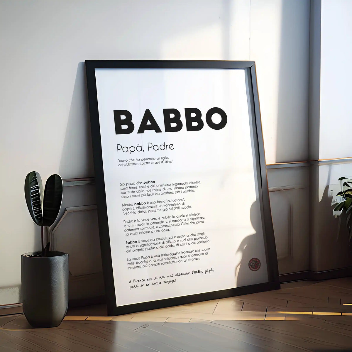 Babbo spiegazione origine 2°versione
