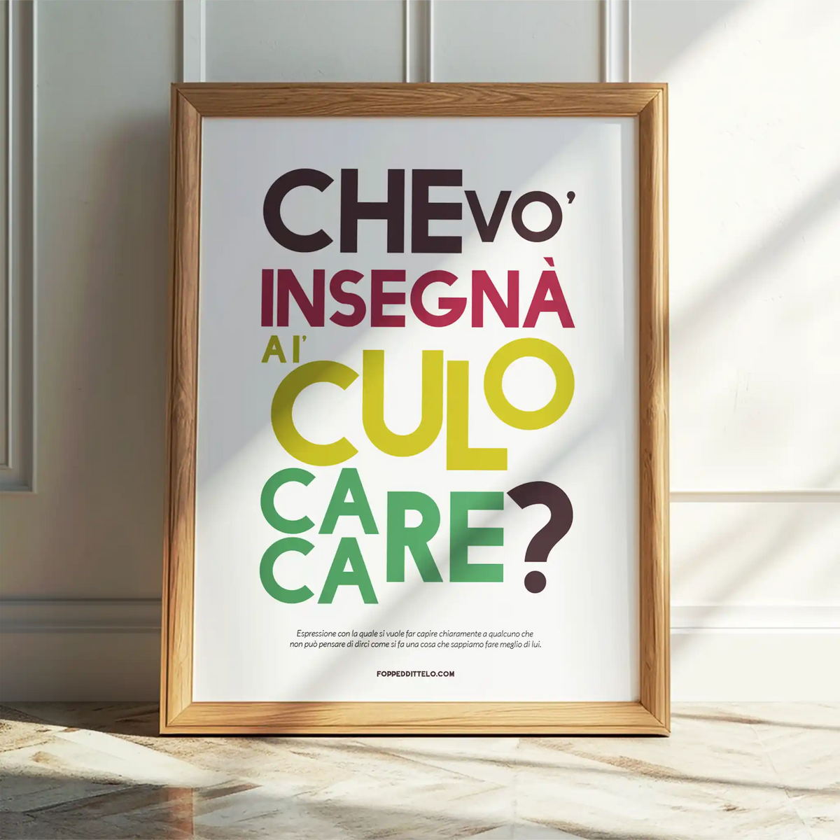 CHE VUOI INSEGNARE..
