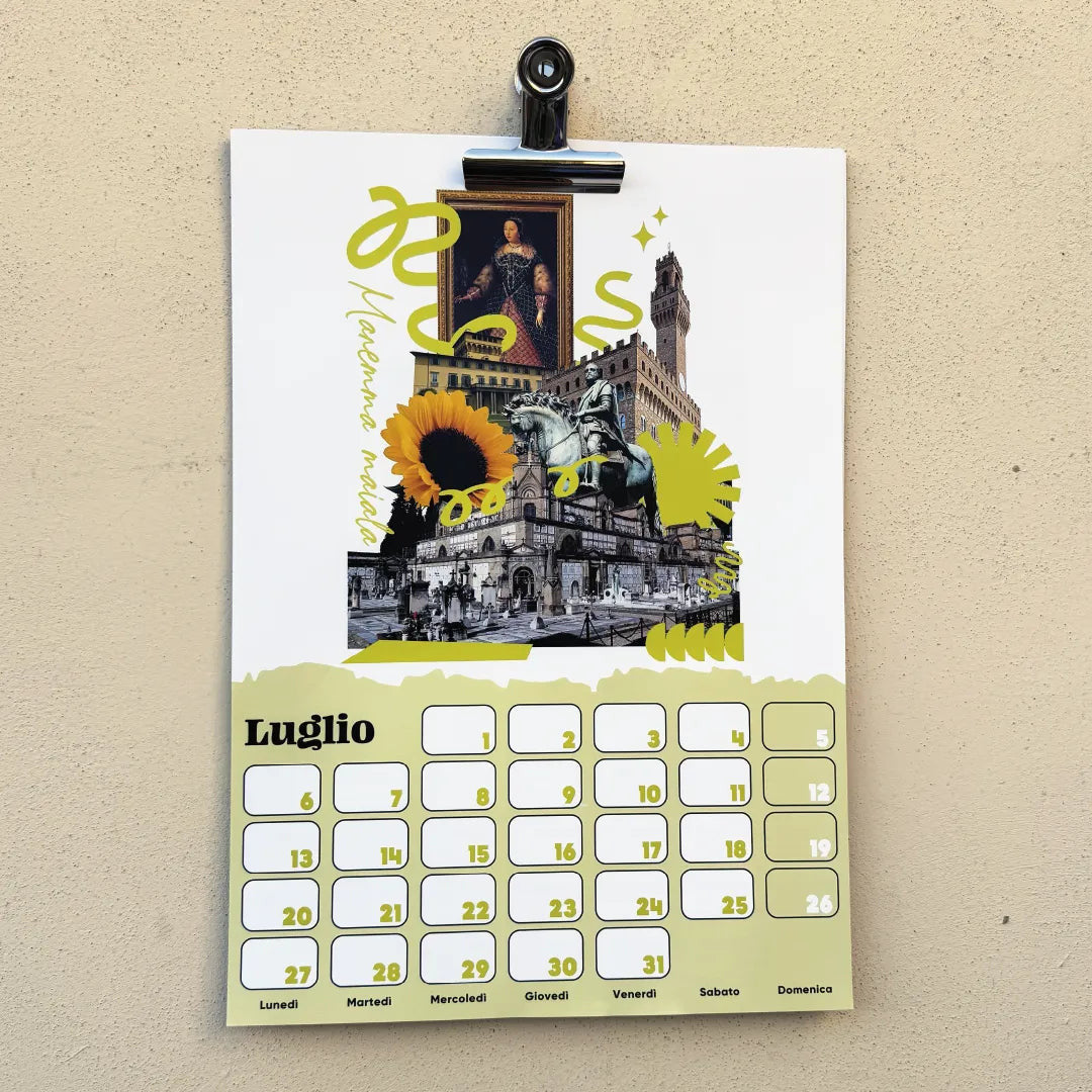 CALENDARIO 2026 - poster fiorentini - poster firenze - regalo fiorentino - fiorentino - foppeddittelo