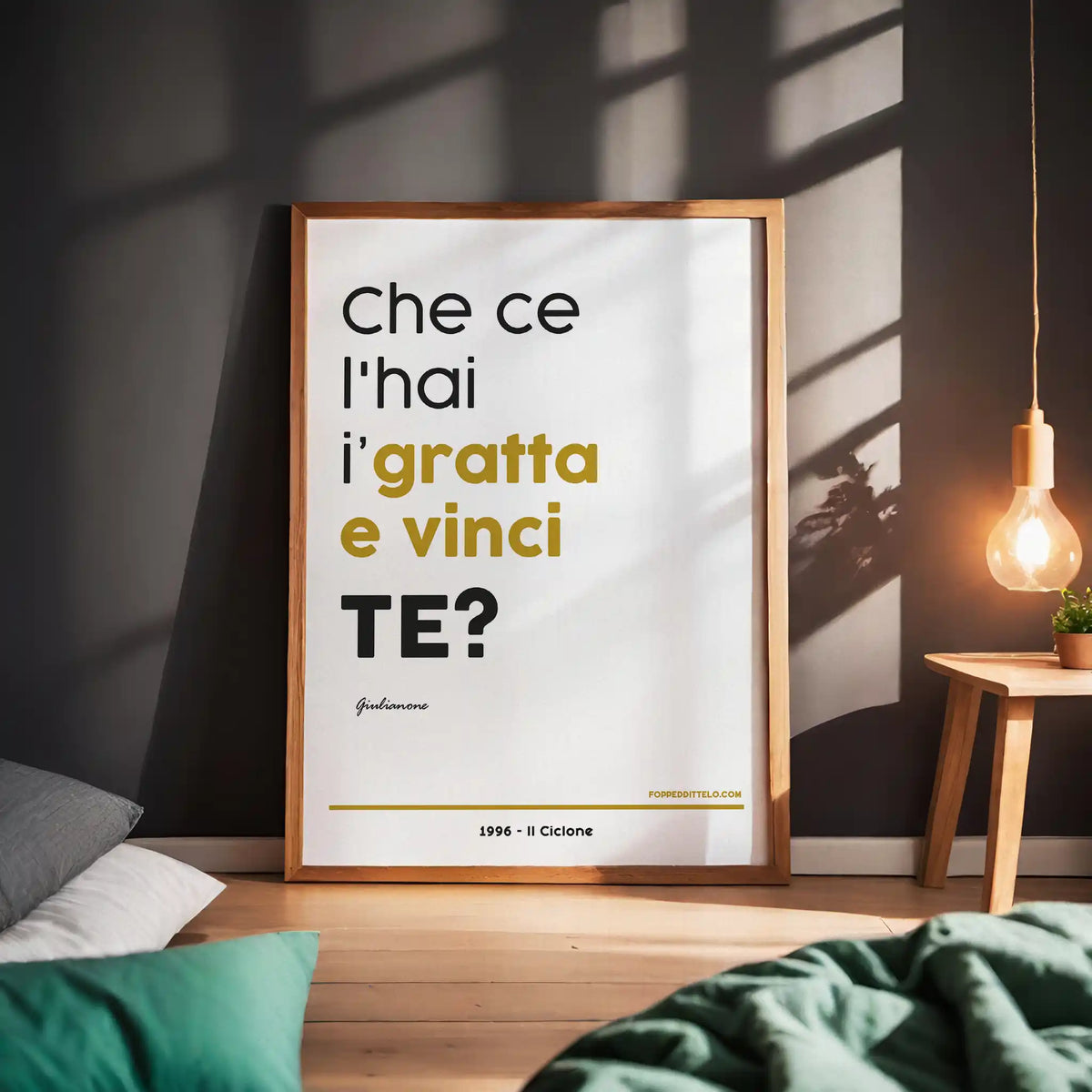 GRATTA E VINCI - poster fiorentini - poster firenze - regalo fiorentino - fiorentino  - foppeddittelo
