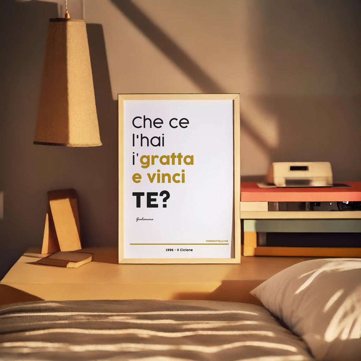 GRATTA E VINCI - poster fiorentini - poster firenze - regalo fiorentino - fiorentino  - foppeddittelo
