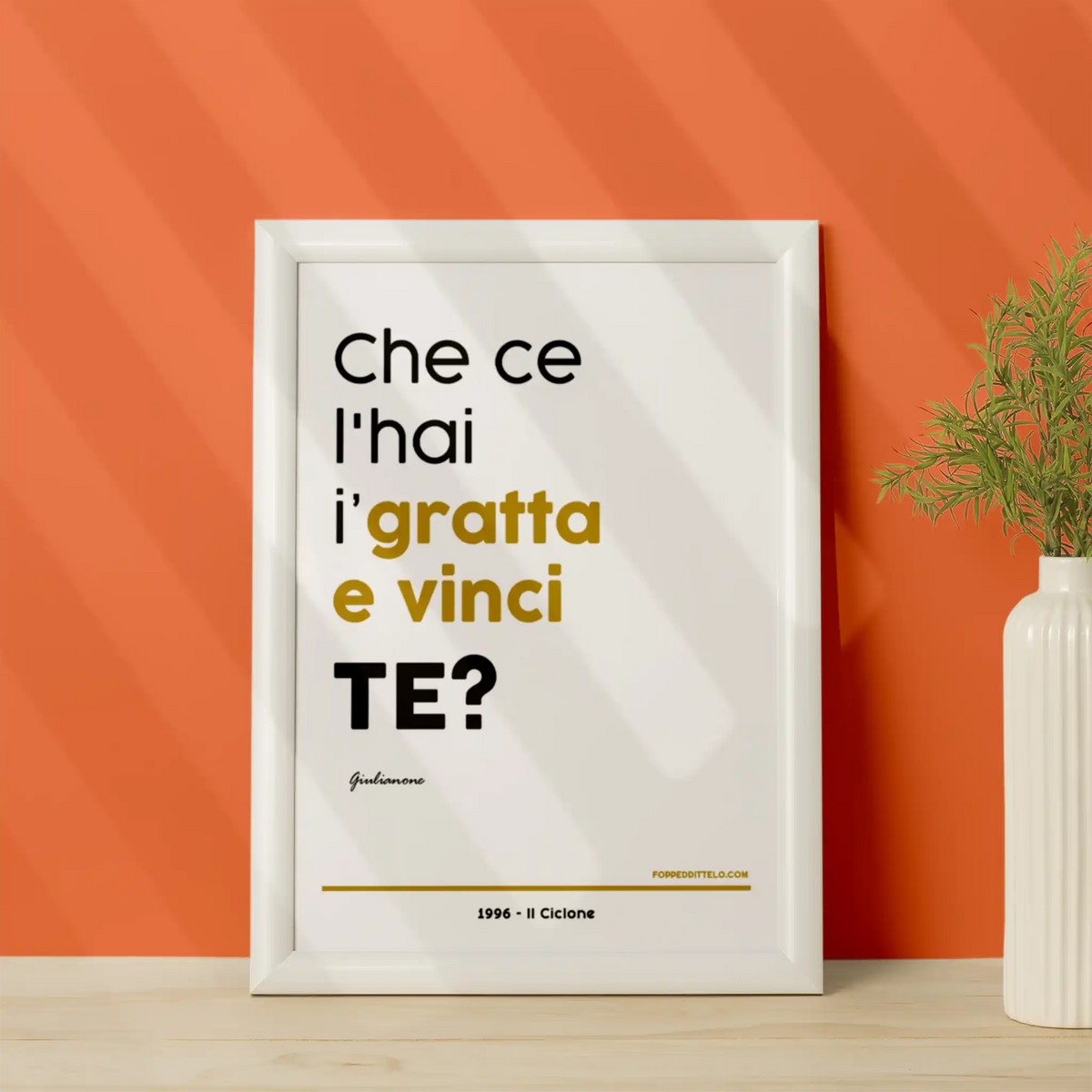 GRATTA E VINCI - poster fiorentini - poster firenze - regalo fiorentino - fiorentino  - foppeddittelo