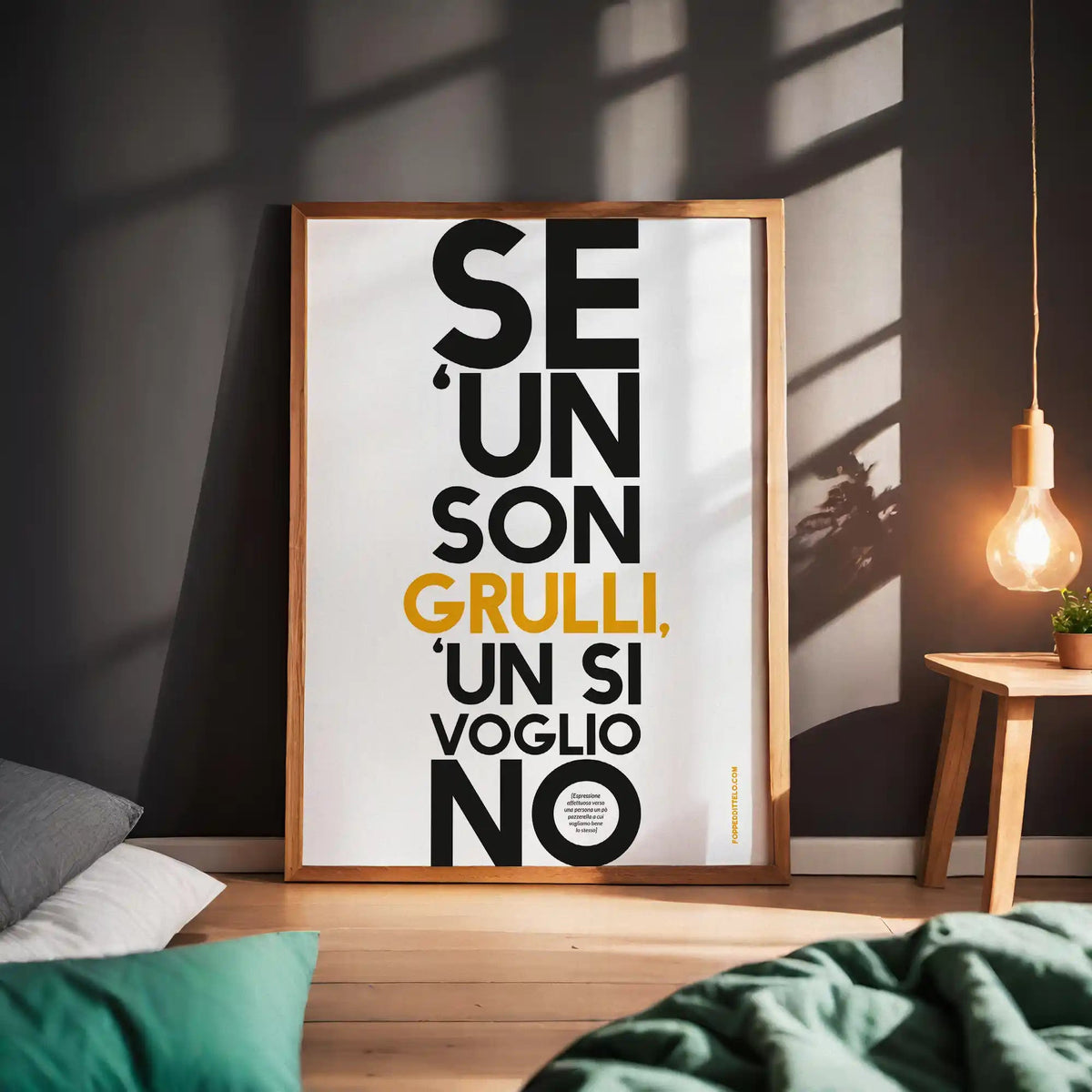SE NON SON GRULLI.. - poster fiorentini - poster firenze - regalo fiorentino - fiorentino - foppeddittelo