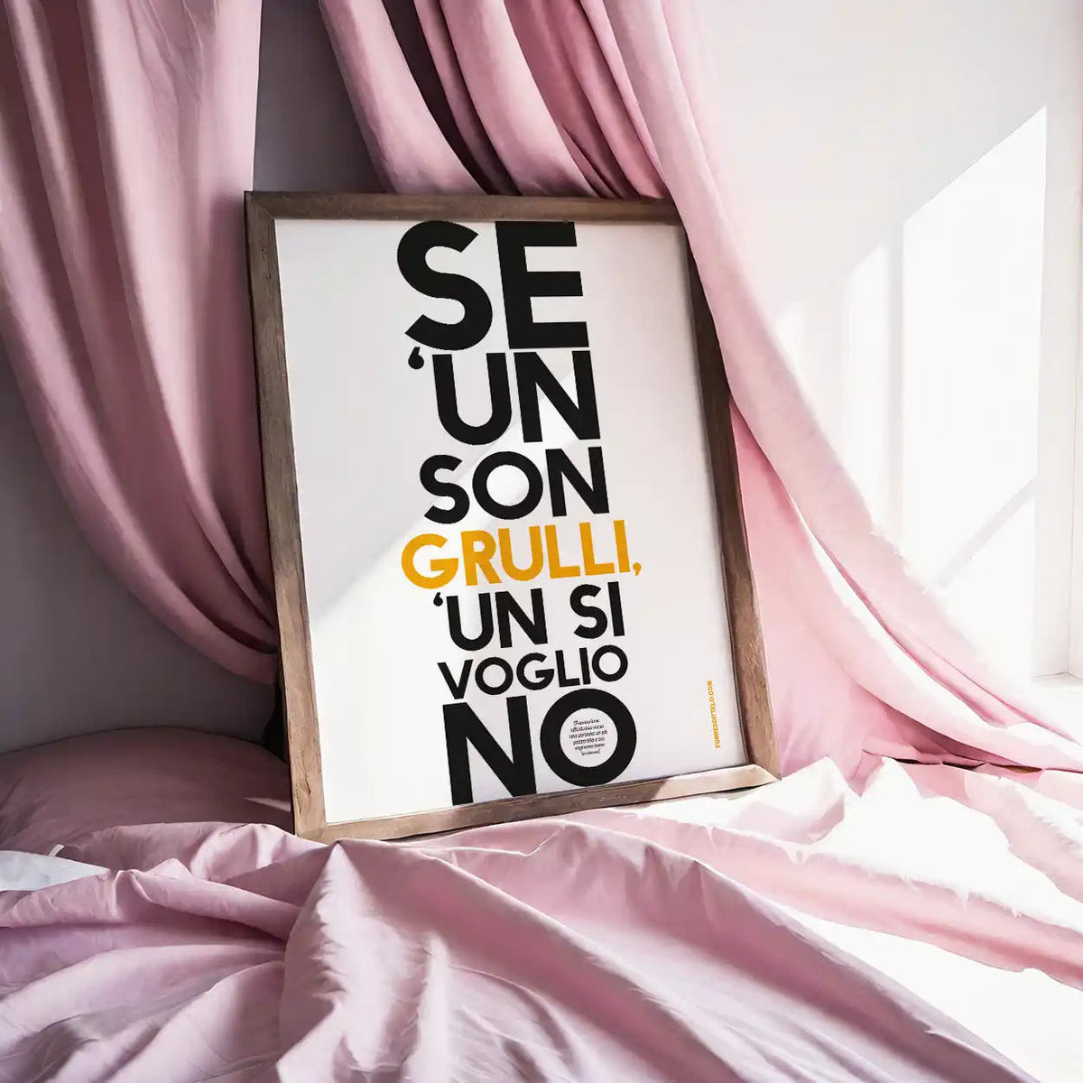 SE NON SON GRULLI.. - poster fiorentini - poster firenze - regalo fiorentino - fiorentino - foppeddittelo