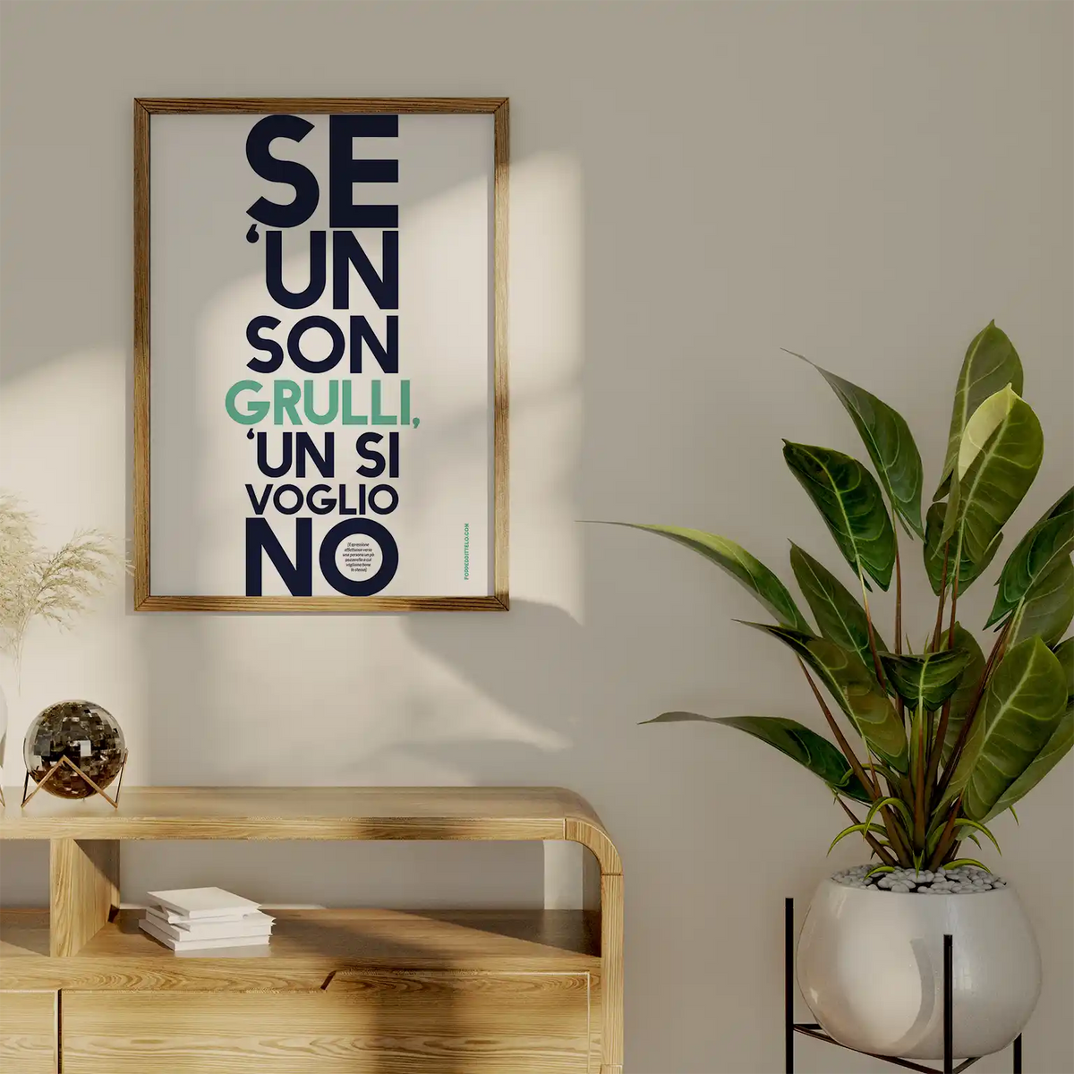 SE NON SON GRULLI.. - poster fiorentini - poster firenze - regalo fiorentino - fiorentino - foppeddittelo