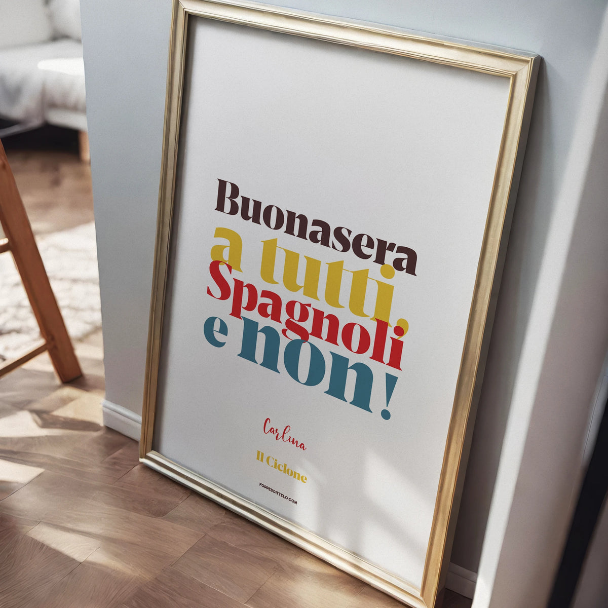 BUONASERA A TUTTI, SPAGNOLI E NON! - poster fiorentini - poster firenze - regalo fiorentino - fiorentino  - foppeddittelo