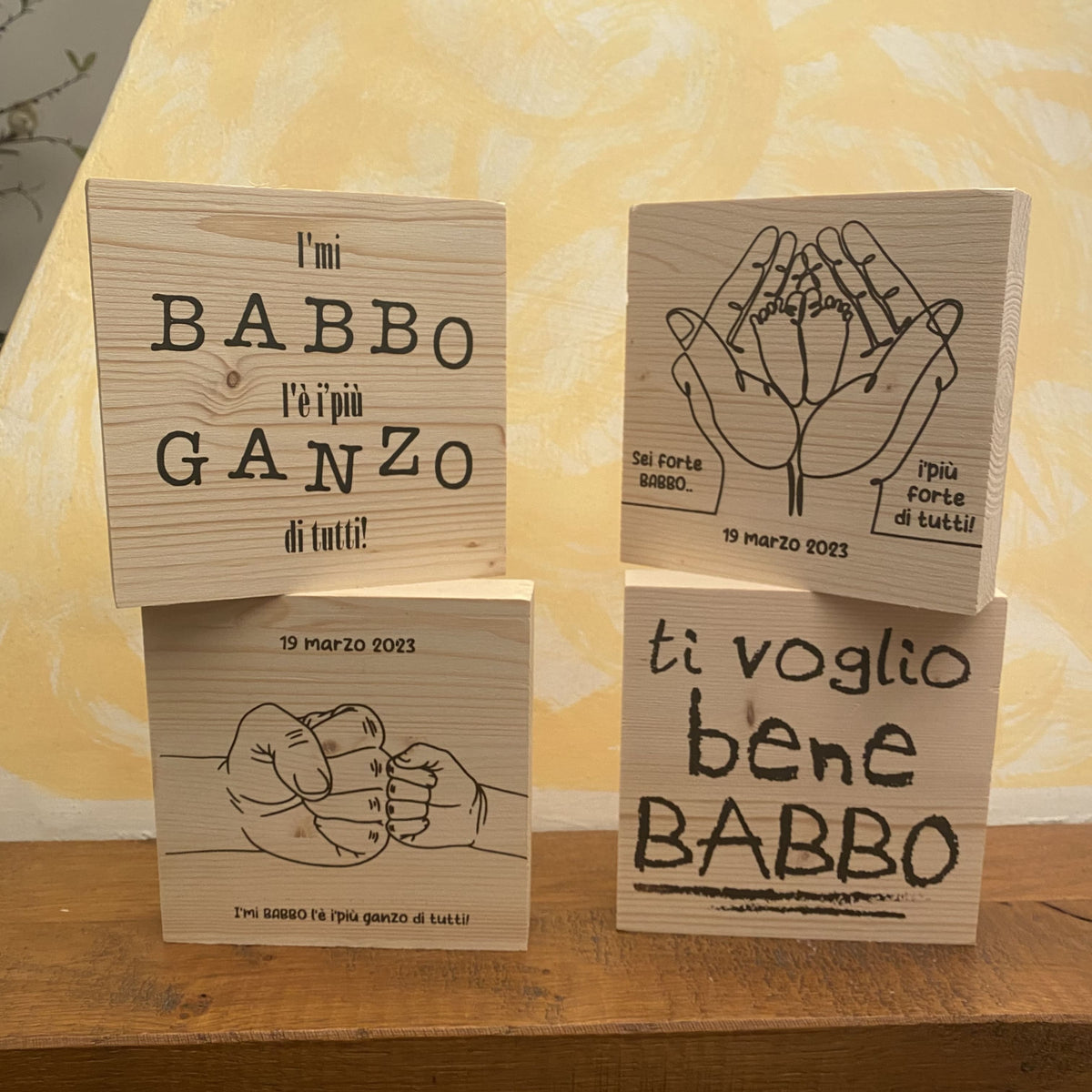 I'MI BABBO L'É I PIÚ GANZO DI TUTTI LEGNETTO - poster fiorentini - poster firenze - regalo fiorentino - fiorentino - foppeddittelo