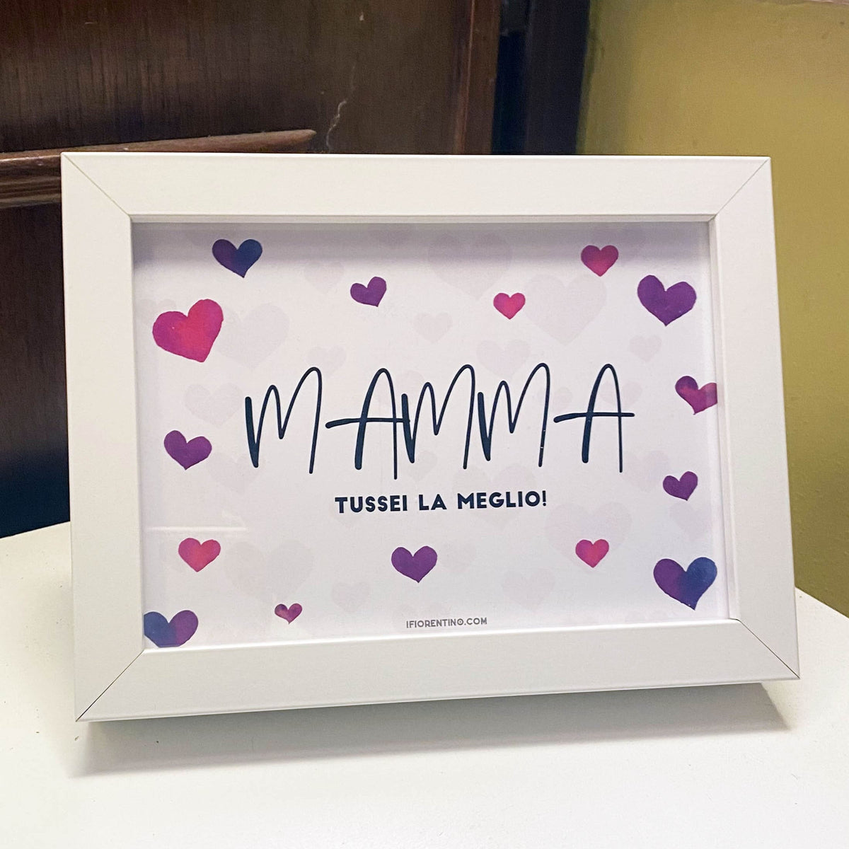 MAMMA TUSSEI LA MEGLIO - STAMPA + CORNICE - poster fiorentini - poster firenze - regalo fiorentino - fiorentino  - foppeddittelo