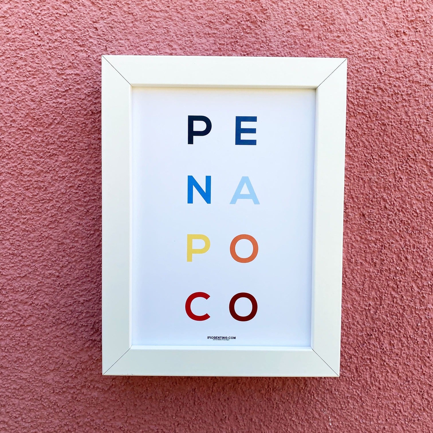 PENAPOCO STAMPA + CORNICE - poster fiorentini - poster firenze - regalo fiorentino - fiorentino  - foppeddittelo