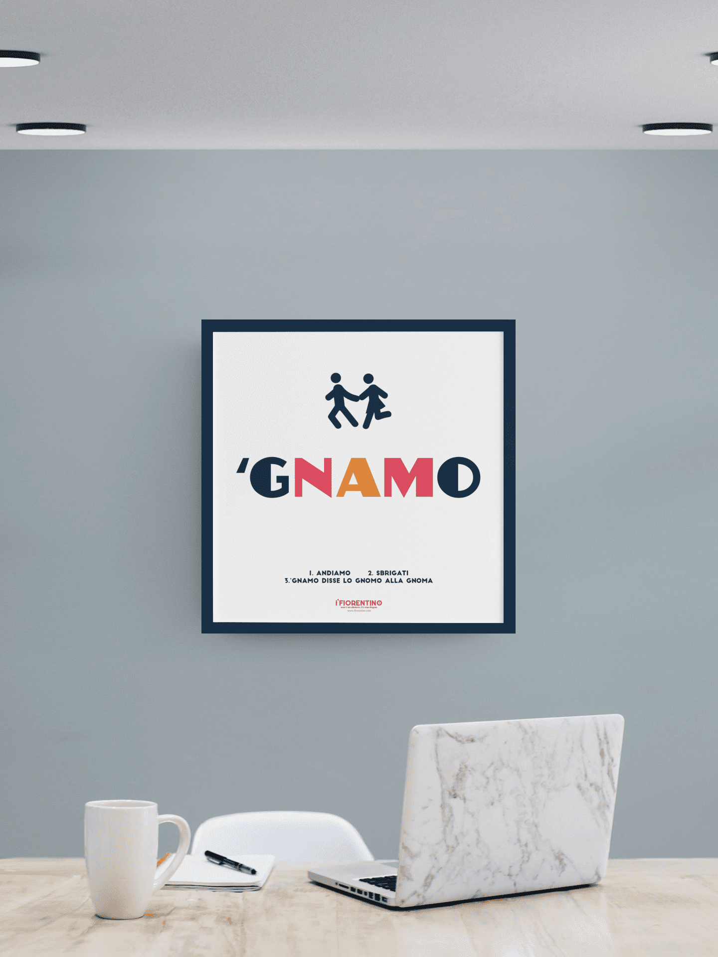 'GNAMO - poster fiorentini - poster firenze - regalo fiorentino - fiorentino  - foppeddittelo