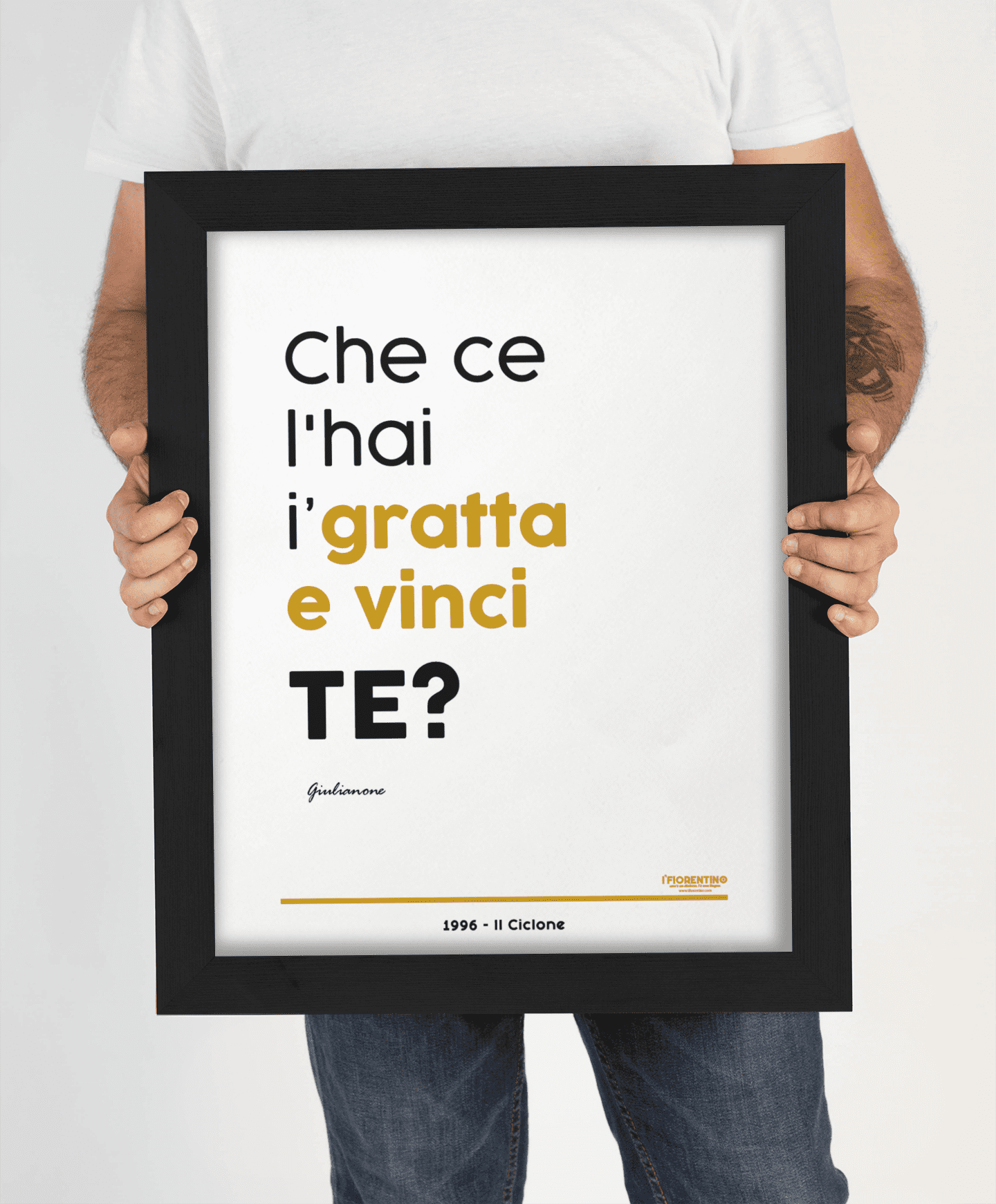 GRATTA E VINCI - poster fiorentini - poster firenze - regalo fiorentino - fiorentino  - foppeddittelo