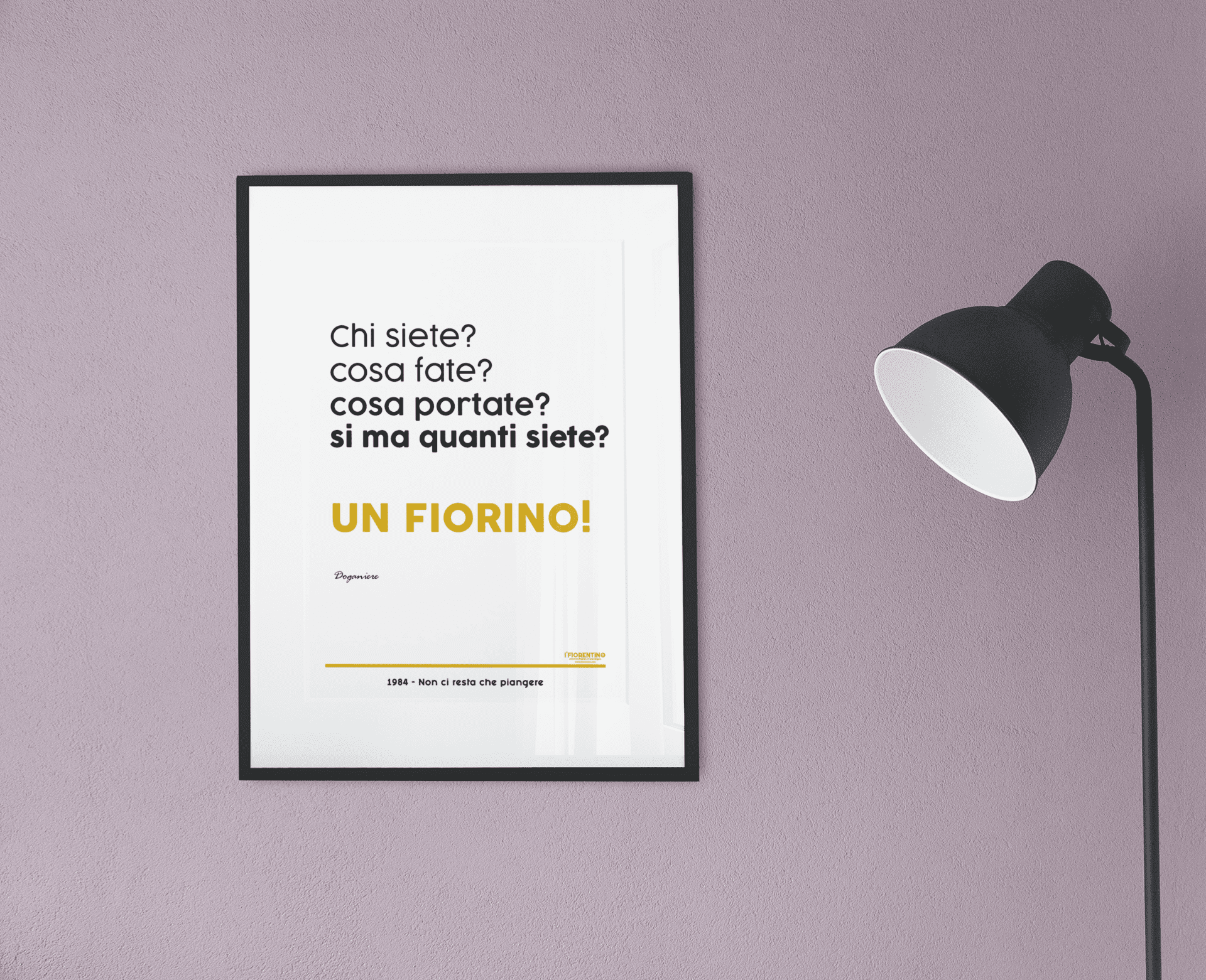 UN FIORINO - poster fiorentini - poster firenze - regalo fiorentino - fiorentino  - foppeddittelo