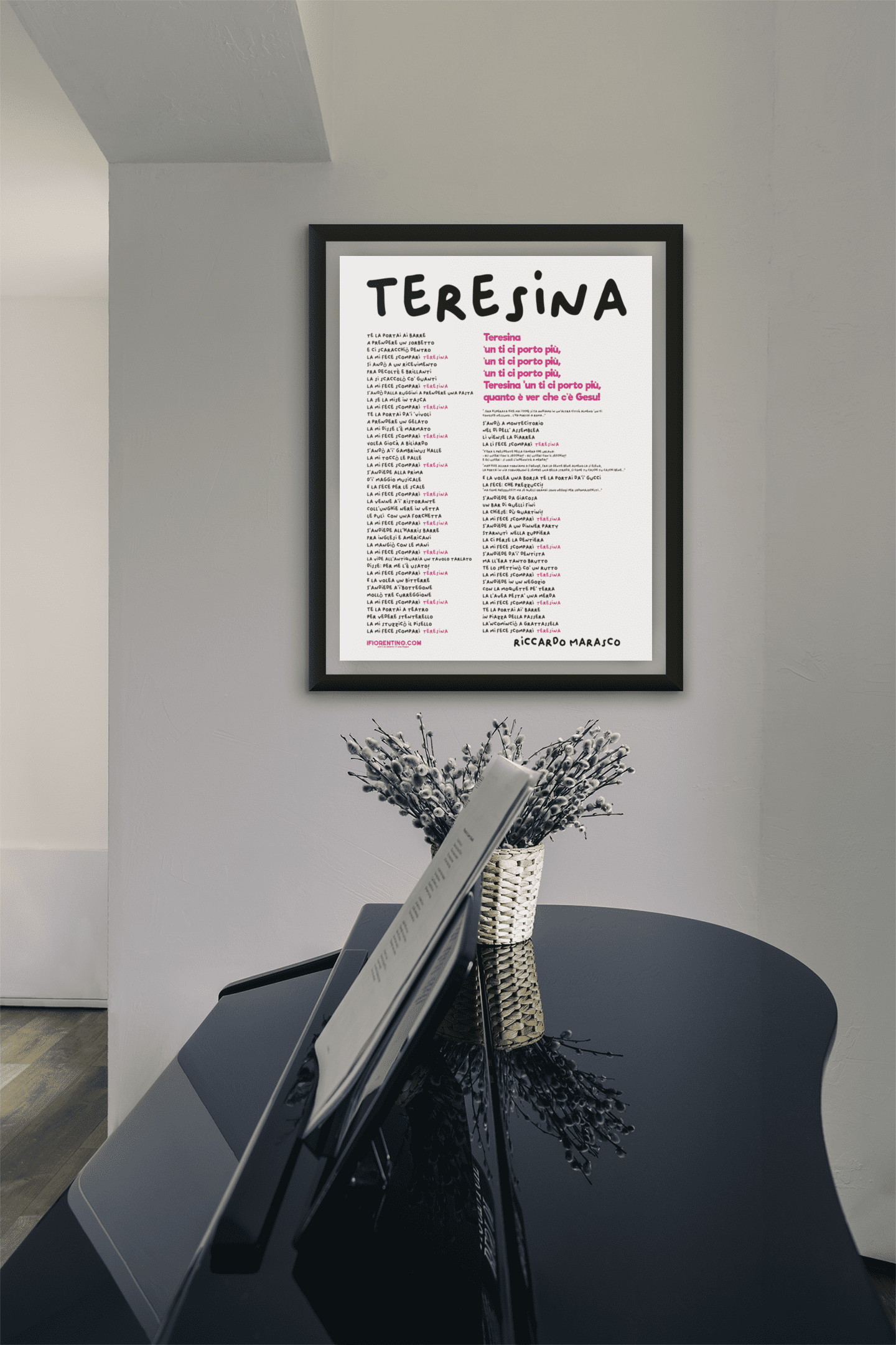 TERESINA - Marasco - poster fiorentini - poster firenze - regalo fiorentino - fiorentino  - foppeddittelo