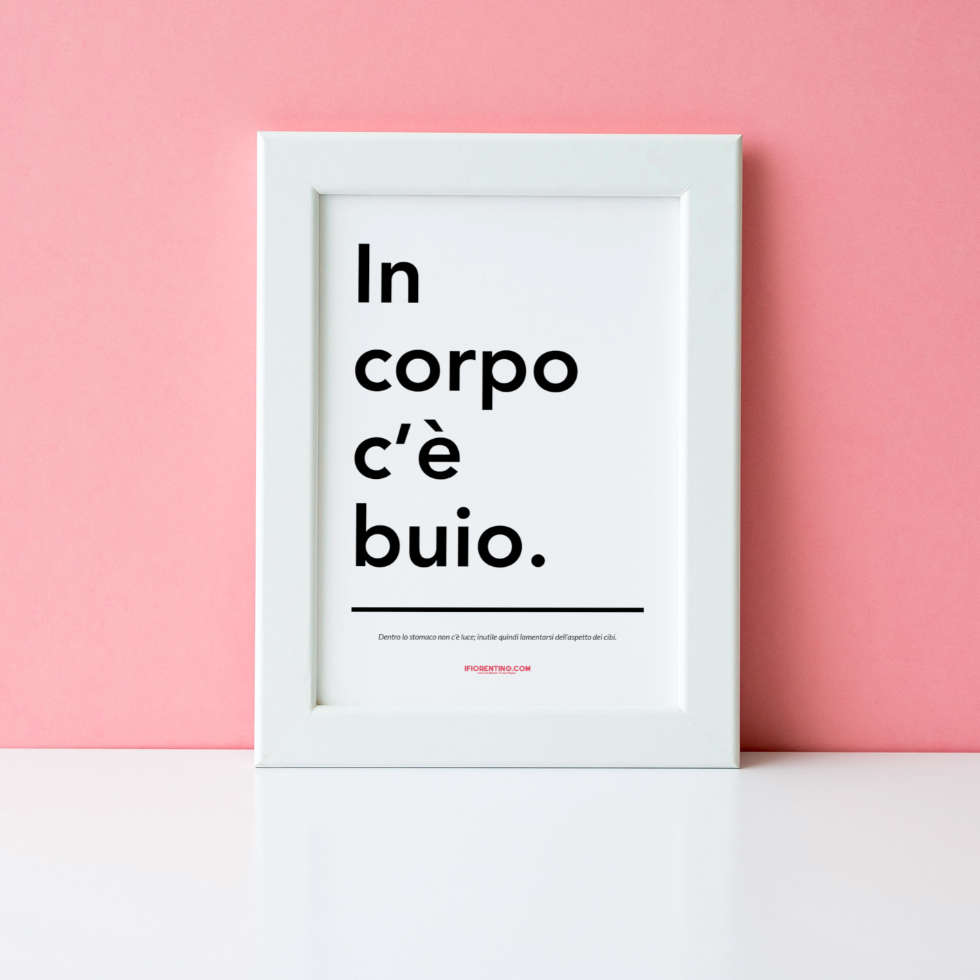 CORPO C'È BUIO - poster fiorentini - poster firenze - regalo fiorentino - fiorentino  - foppeddittelo