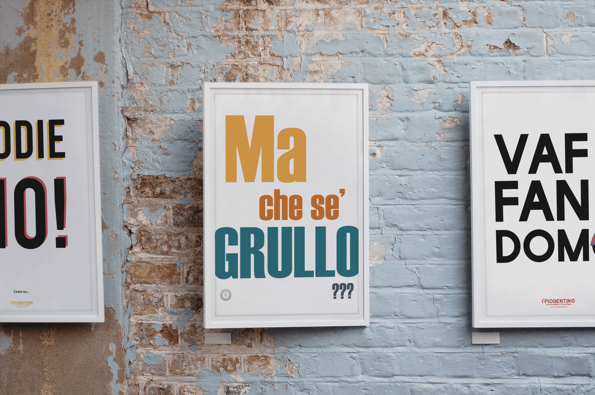 MA CHE SE' GRULLO? - poster fiorentini - poster firenze - regalo fiorentino - fiorentino  - foppeddittelo
