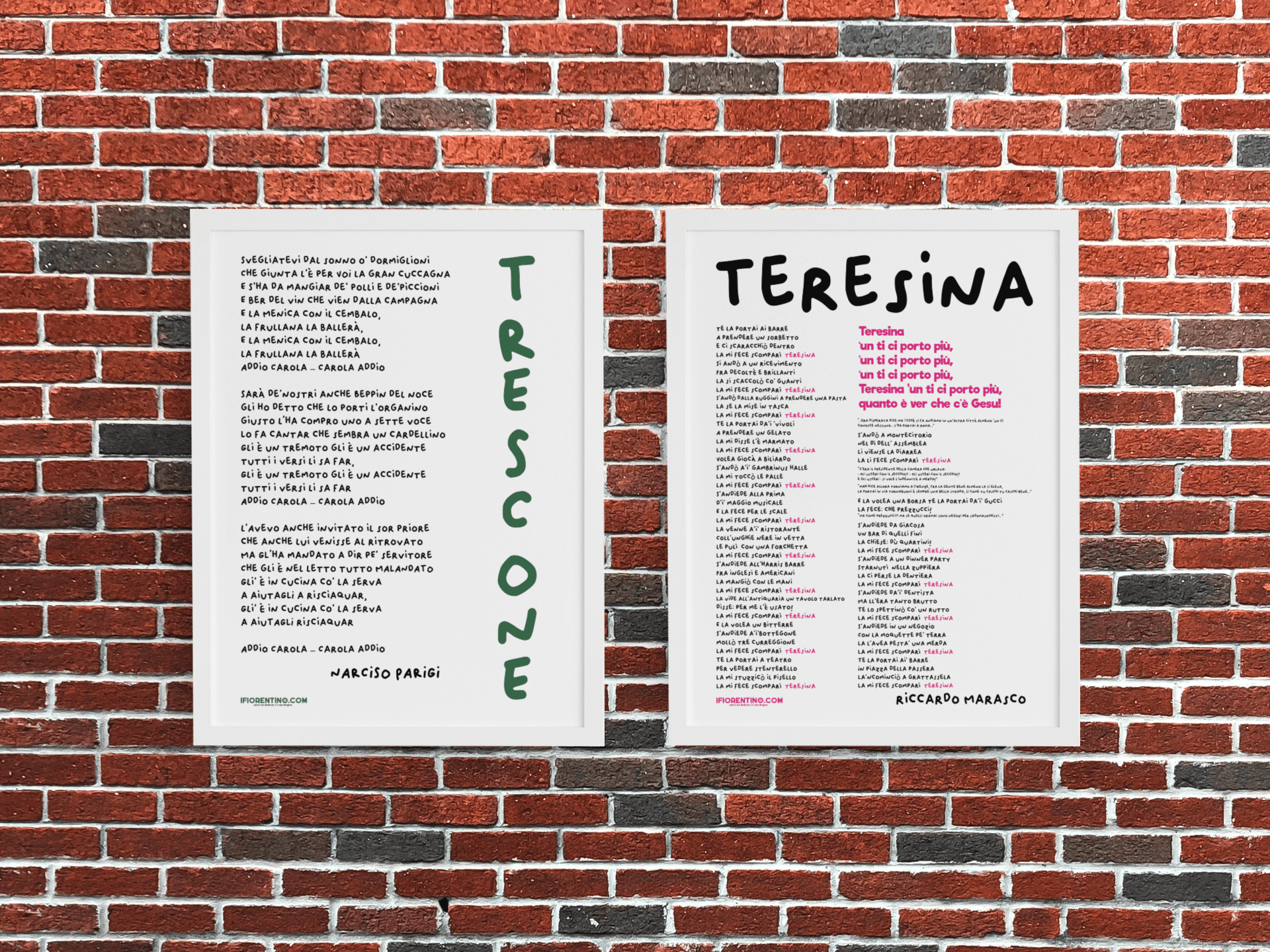 TRESCONE - poster fiorentini - poster firenze - regalo fiorentino - fiorentino  - foppeddittelo