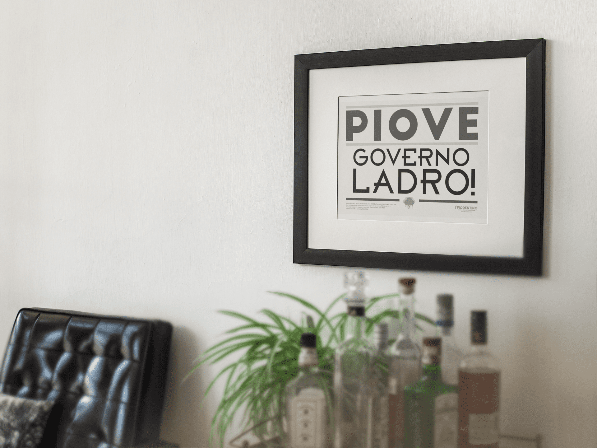 PIOVE! GOVERNO LAD.. - poster fiorentini - poster firenze - regalo fiorentino - fiorentino  - foppeddittelo