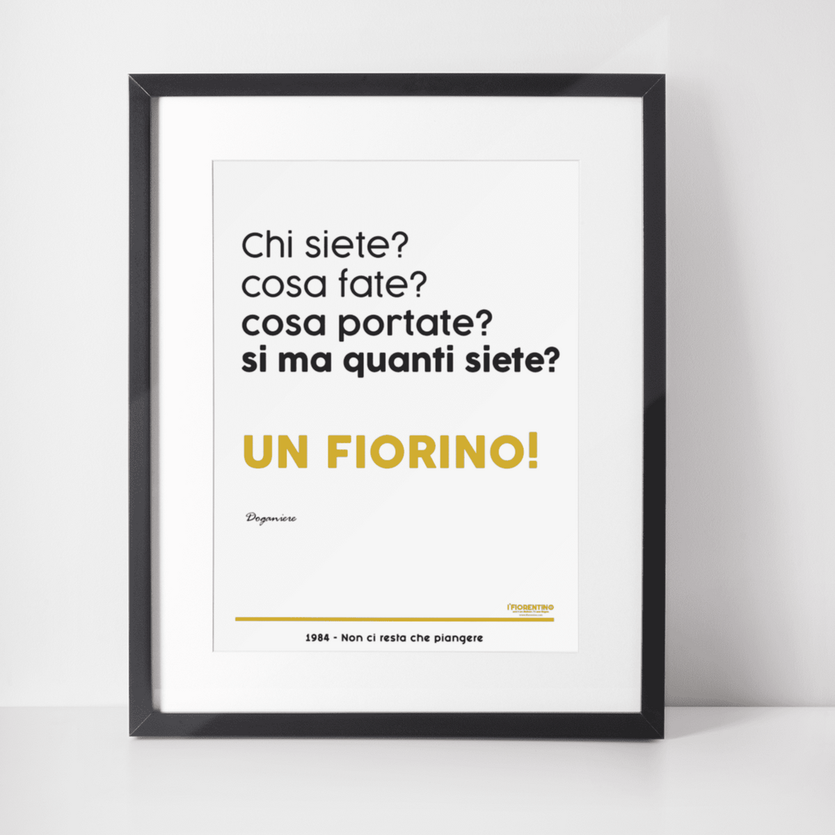 UN FIORINO - poster fiorentini - poster firenze - regalo fiorentino - fiorentino  - foppeddittelo