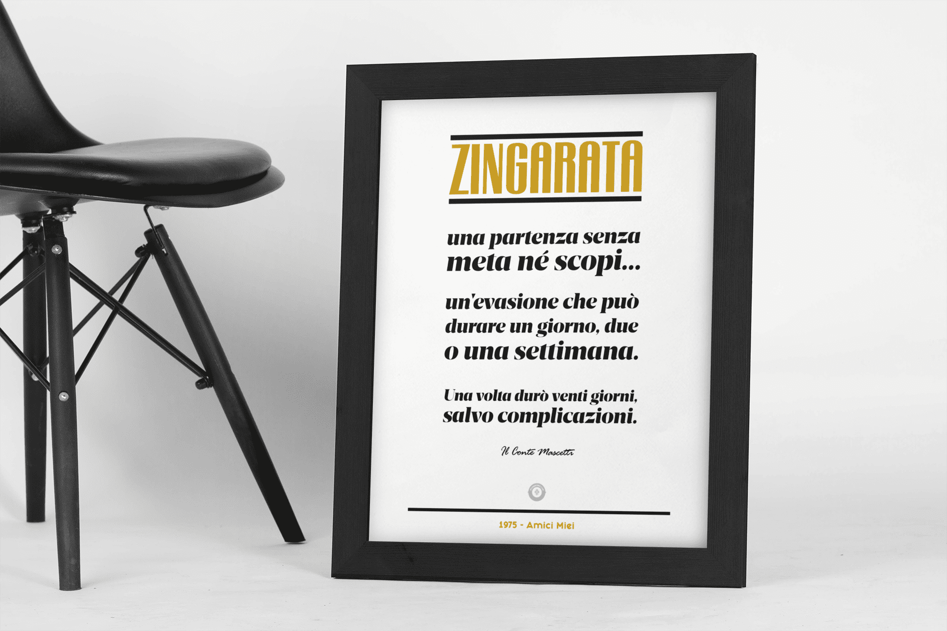 ZINGARATA  (AMICI MIEI) - poster fiorentini - poster firenze - regalo fiorentino - fiorentino  - foppeddittelo